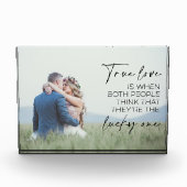Bloc Photo Couple Cadeau Véritable Amour C'Est Quand Les Deux (Devant)