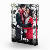 Bloc Photo Couple Love script superposition de texte photo pe (Droite)