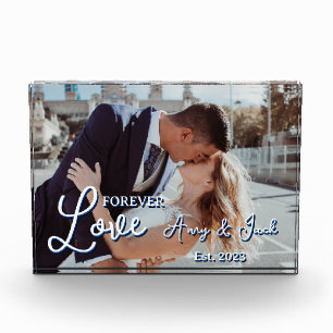 Bloc Photo Couple photo romantique avec les noms