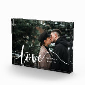 Bloc Photo Couples de superposition de script d'amour personn (Droite)