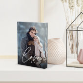 Bloc Photo Couples personnalisées de superposition de script 