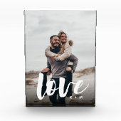 Bloc Photo Couples personnalisées de superposition de script (Devant)