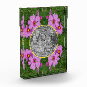 Bloc Photo Cousmos Rose Cadre Fleurs Ajouter Votre Cadre (Gauche)