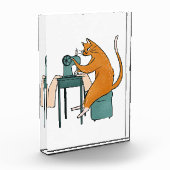 Bloc Photo Couture vintage de chat (Gauche)