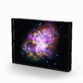 Bloc Photo Crabe Nebula Supernova Remnant Hubble Composite (Droite)