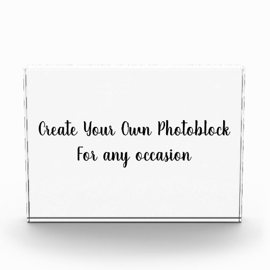Bloc Photo Create Your Own Customized/Personalize Photo Block (Devant)