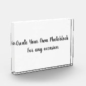 Bloc Photo Create Your Own Customized/Personalize Photo Block (Gauche)