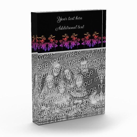 Bloc Photo Créez vos propres Roses localisés personnalisés (Gauche)