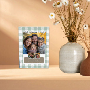 Bloc Photo Créez votre propre Message Vert Sauge Famille