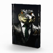 Bloc Photo Crocodile en combinaison (Droite)