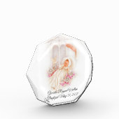 Bloc Photo Croix de colombe de fleurs de rose de fille de (Gauche)