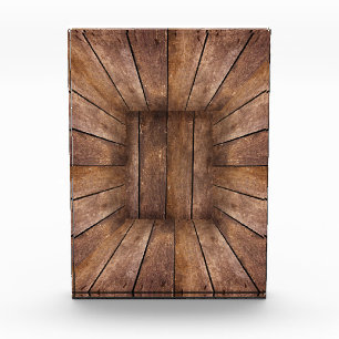 Bloc Photo Cube en bois Abstrait