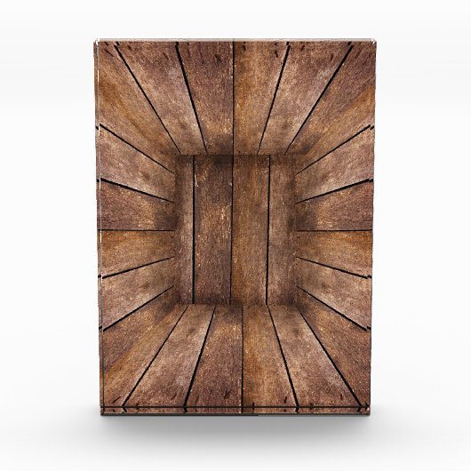 Bloc Photo Cube en bois Abstrait (Devant)
