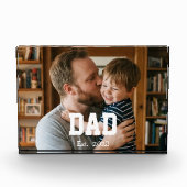 Bloc Photo Custom Dad Established Modern Bold Text (Devant)