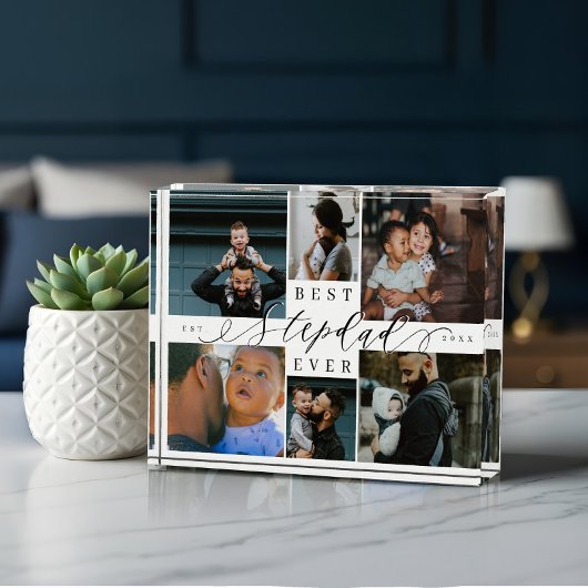 Bloc Photo Custom Family Photo Collage Gift Best Stepdad Ever
