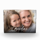 Bloc Photo Custom Grandma Established Script Year (Devant)