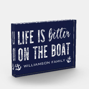 Bloc Photo Custom Life est meilleur sur le bateau Boat Life