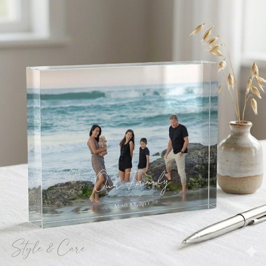 Bloc Photo Custom Memory Acrylic Photo Block Display