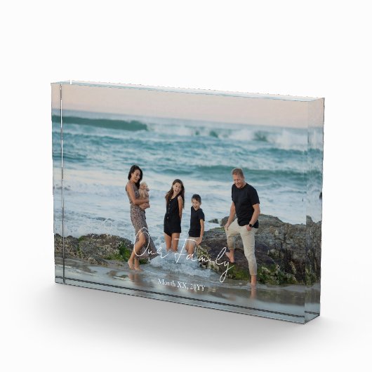 Bloc Photo Custom Memory Acrylic Photo Block Display (Droite)