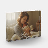 Bloc Photo Custom Mom Established Modern Script (Gauche)