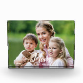 Bloc Photo Custom Mom Established Modern Script  (Devant)