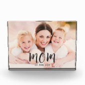 Bloc Photo Custom Mom Established Modern Script  (Devant)