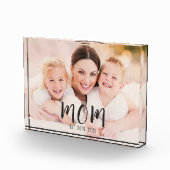 Bloc Photo Custom Mom Established Modern Script  (Droite)