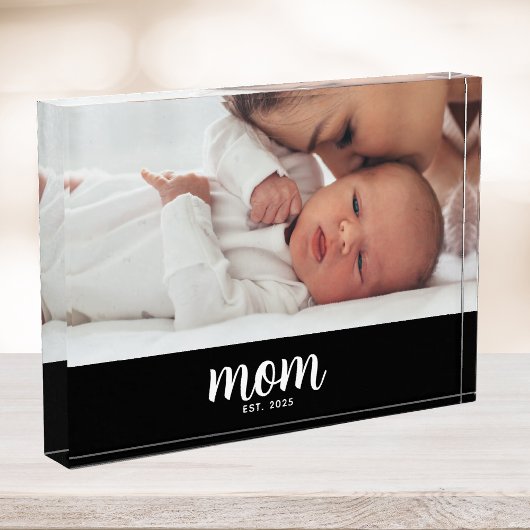 Bloc Photo Custom Mom Established Modern Script