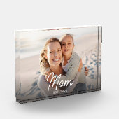 Bloc Photo Custom Mom Established Modern Script (Gauche)