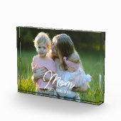 Bloc Photo Custom Mom Established Modern Script Photo (Droite)