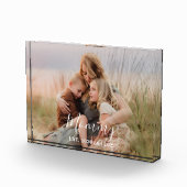 Bloc Photo Custom Mom Established Modern Script Photo  (Droite)