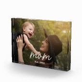 Bloc Photo Custom Mom Established Modern Script Photo (Droite)