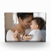 Bloc Photo Custom Mom Established Modern Script Photo (Devant)