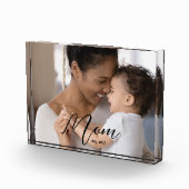 Bloc Photo Custom Mom Established Modern Script Photo (Droite)