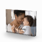 Bloc Photo Custom Mom Established Modern Script Photo (Droite)