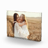 Bloc Photo Custom Mom Established Modern Script Photo Block (Droite)