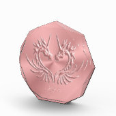 Bloc Photo Custom monogram, rose, Scaly Dragon Heart (Droite)