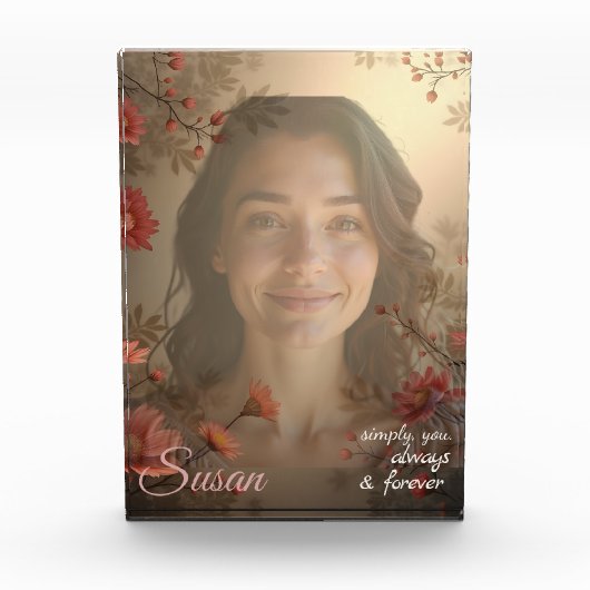 Bloc Photo Custom Portrait for Her – Personalized Photo Gift (Devant)