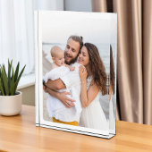 Bloc Photo Custom Rounded Corners Photo Family Glass Block