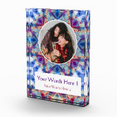 Bloc Photo Custom Winter Blue Purple Red Star Christmas Gift (Droite)