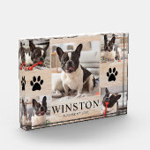 Bloc Photo Customizable Pet Dog Memorial Keepsake (Gauche)