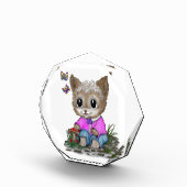 Bloc Photo Cute Kitty Chat et Papillon (Droite)