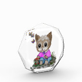 Bloc Photo Cute Kitty Chat et Papillon (Gauche)