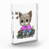 Bloc Photo Cute Kitty Chat et Papillon (Gauche)