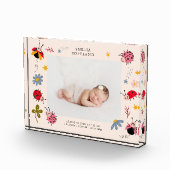 Bloc Photo Cute Ladybug Baby Girl Photo Keepsaké (Droite)