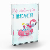 Bloc Photo Cute Mouse Plage élégante (Gauche)