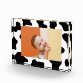 Bloc Photo Cute noir et blanc ferme animal pépinière de vache (Droite)