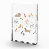 Bloc Photo Dachshund Weiner Amoureux de les chiens Fleur sauv (Droite)