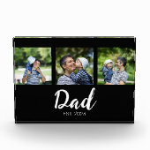 Bloc Photo Dad Established Modern Bold Script Black 3 Photo (Devant)