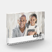 Bloc Photo Dad Established Photo Simple Father Picture Block (Gauche)